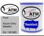 Preview: Ford, Azure Grey Metallic, G4 / M7480: 1L Lackdose, von ATW Autoteile West.